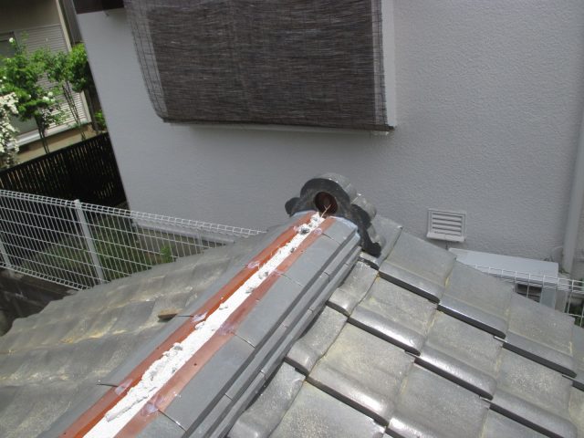 稲美町でのし瓦積み替え